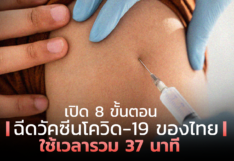เปิด 8 ขั้นตอน ฉีดวัคซีนโควิด-19 ของไทย ใช้เวลารวม 37 นาที